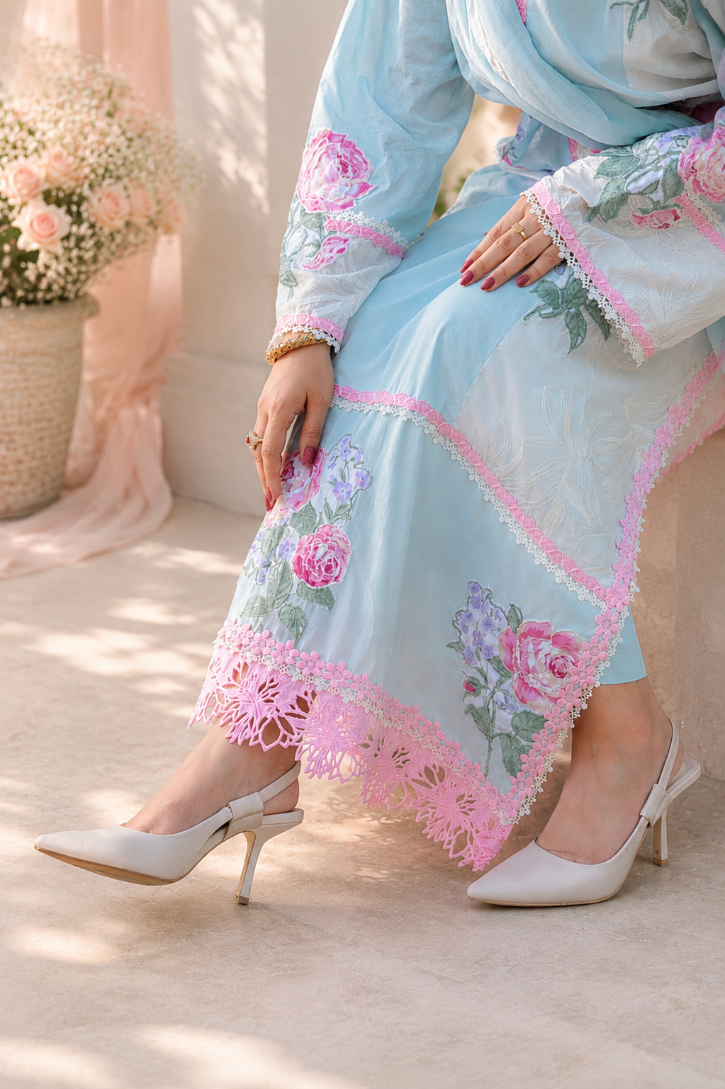 Sky Bloom – 3 Piece Ready to Wear Lawn Suit