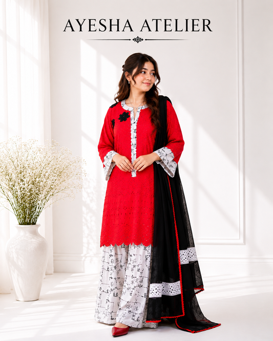 Crimson Grace – 3 Piece Ready to Wear Lawn Suit