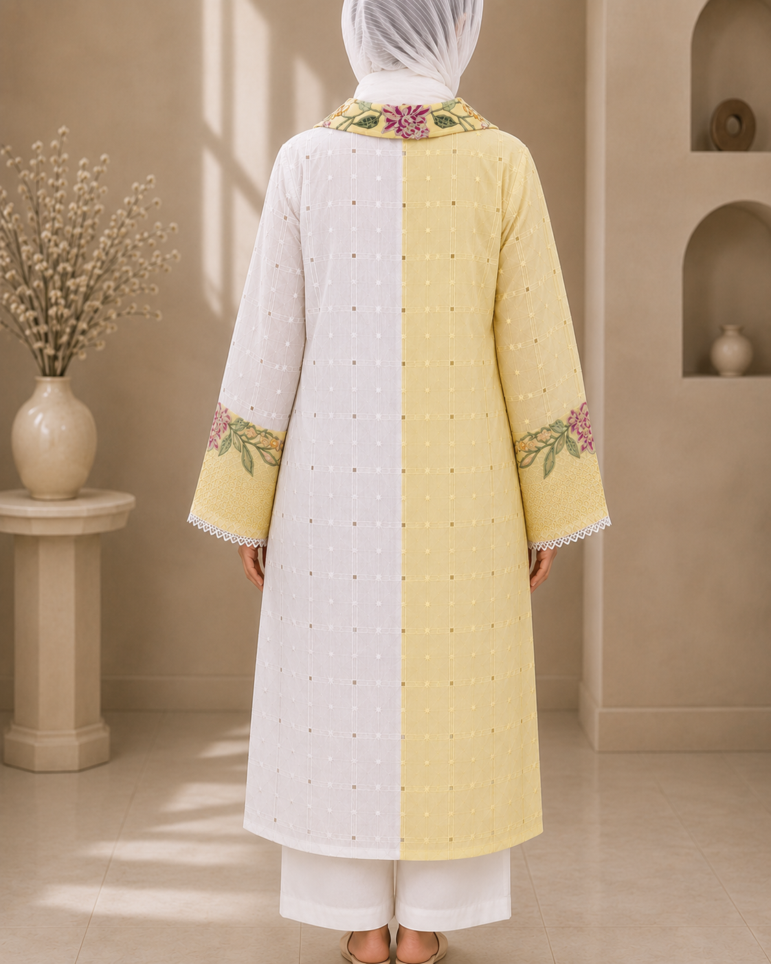 Buttercream Blossom – 3 Piece Ready to Wear Lawn Suit