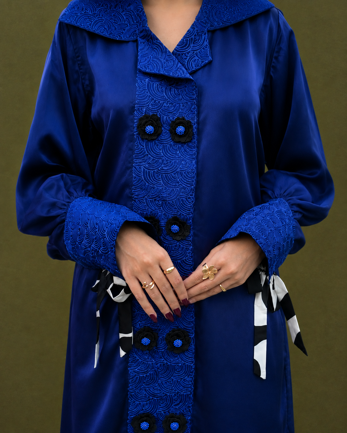 Silk Suit with Printed Silk Trouser - 2 Piece Ready to wear Silk Suit