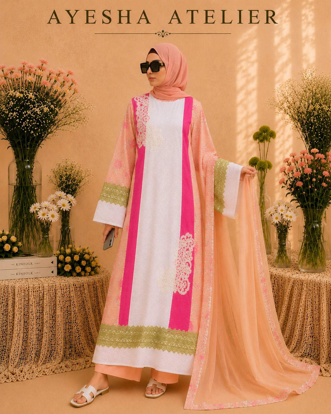 Peach Éclat – 3 Piece Ready to Wear Lawn Suit