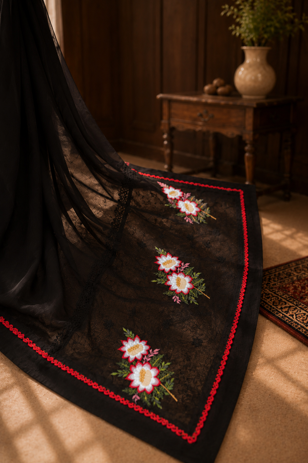 Noir Élégance – 3 Piece Ready to Wear Lawn Suit