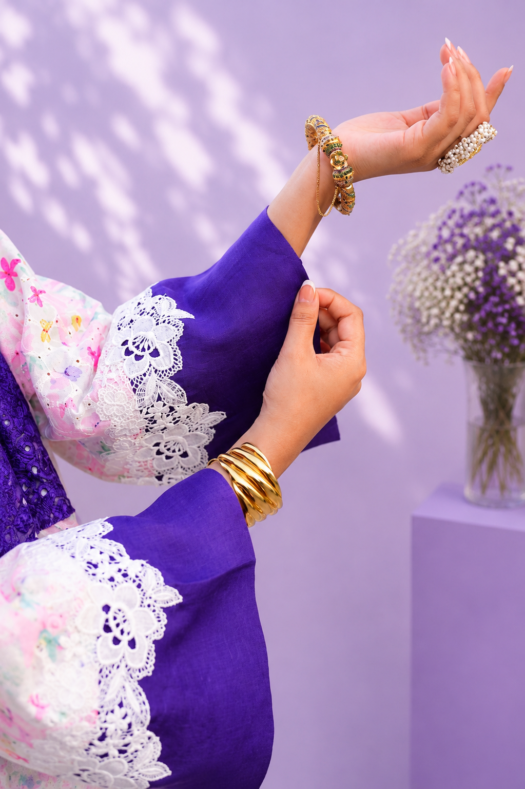 Lavender Étoile – 3 Piece Ready to Wear Lawn Suit