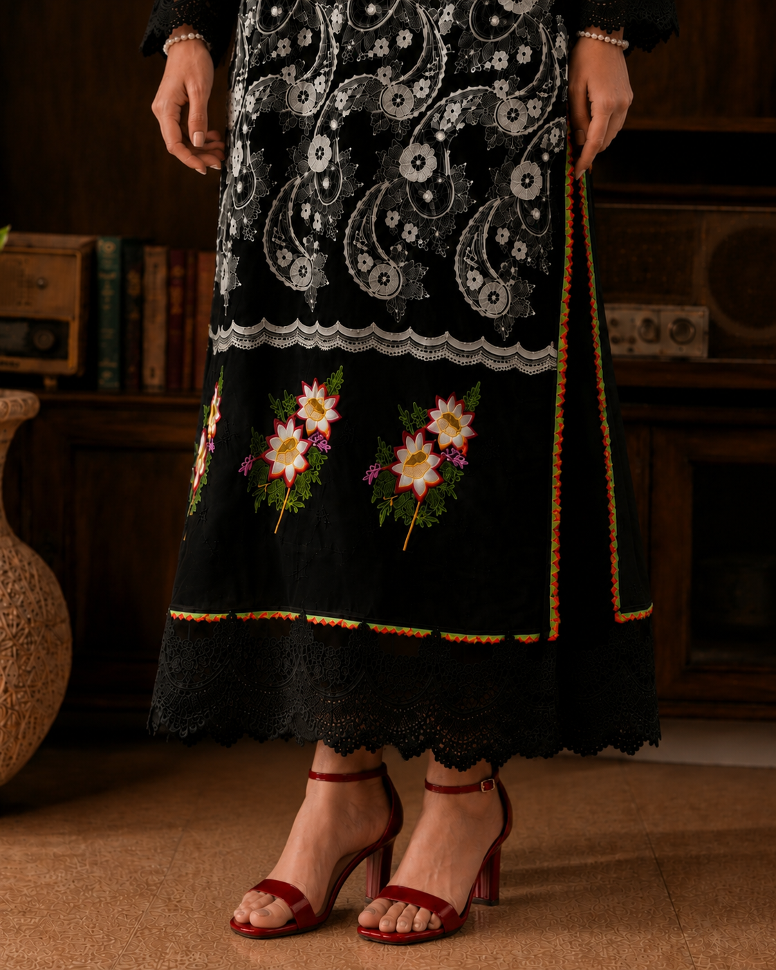 Noir Élégance – 3 Piece Ready to Wear Lawn Suit